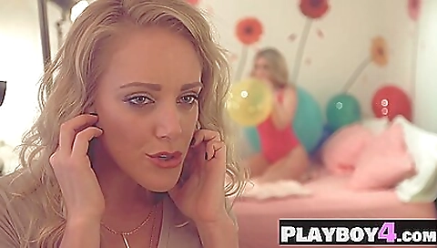 Two girls get their pussies fucked by aly