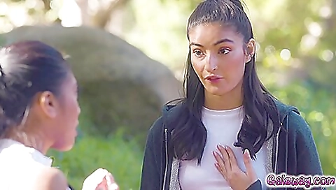 Cute blonde tranny fucks her boyfriend