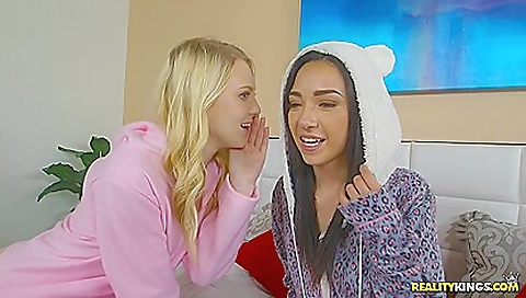 Sexy blonde girl with her pussy and dildo