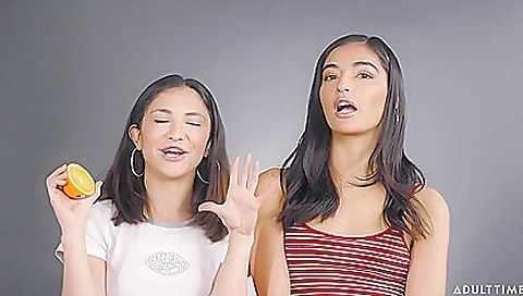 Sexy brunette hair with a toy in her pussy